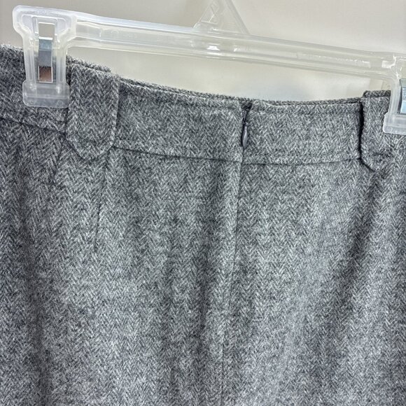 Talbots Womens Size 8 Petite Gray Wool Blend Tweed Career Work Skirt Classic - Picture 4 of 6